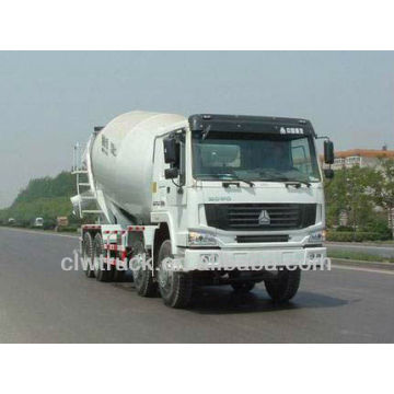 HOWO máquina de embalagem de cimento 15m3 8X4 caminhão de misturador de concreto, caminhão de cimento